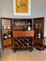 Bar - Hout, Leder - Koloniale bar, Antiek en Kunst, Curiosa en Brocante