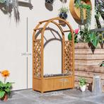 TRUUSK Verhoogde Plantenbak Met Klimrek, Gebogen Dak Trellis, Tuin en Terras, Bloembakken en Plantenbakken, Verzenden, Nieuw