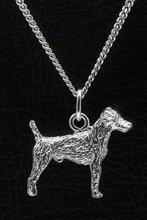 Zilveren Duitse jachtterrier ketting hanger - groot, Verzenden, Nieuw
