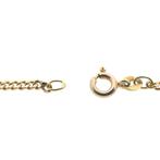 Gouden gourmet schakel ketting | 43,5 cm (schakelketting), Sieraden, Tassen en Uiterlijk, Kettingen, Ophalen of Verzenden, Gebruikt