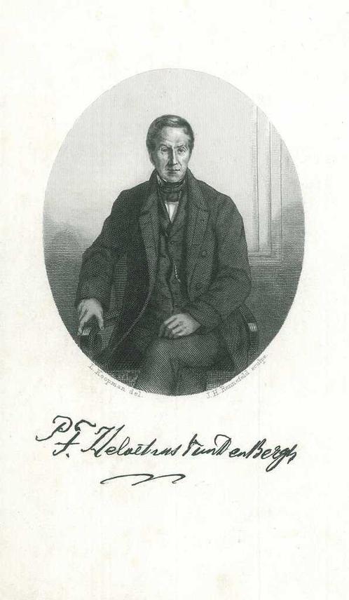 Portrait of Pieter Theodoor Lodewijk Helvetius van den Bergh, Antiek en Kunst, Kunst | Etsen en Gravures