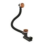 Brauer Koper Geborstelde Badafvoer met Overloop. Zonder, Doe-het-zelf en Verbouw, Sanitair, Ophalen of Verzenden, Nieuw