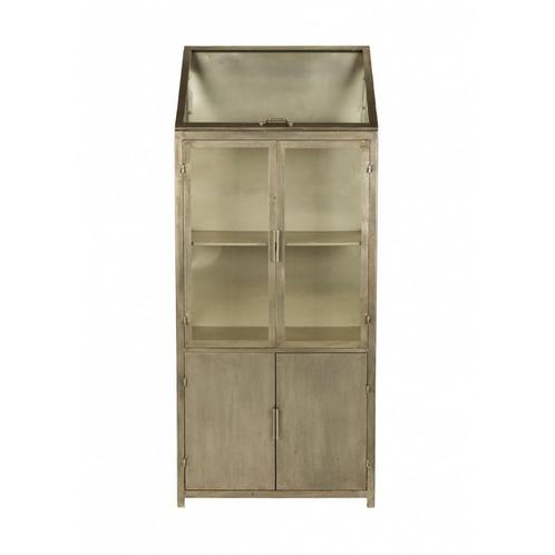 *WOONWINKEL* Dutchbone Monviso IJzeren Vitrinekast Vintage G, Huis en Inrichting, Kasten | Wandmeubels, Nieuw, Verzenden