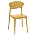 Stoel | COMO | Kunststof | Mustard | In-/Outdoor |, Verzenden, Nieuw in verpakking