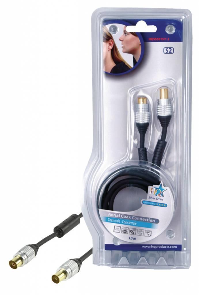 Hoge kwaliteit coax kabel 1,50 m, Audio, Tv en Foto, Audiokabels en Televisiekabels, Tv-kabel, Nieuw, Ophalen of Verzenden