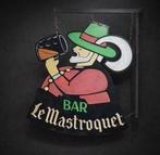 Grote dubbelzijdige, handbeschilderde bistrosign – „Le, Antiek en Kunst