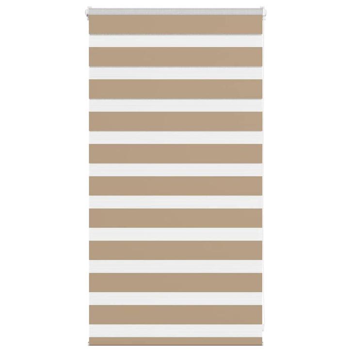 vidaXL Zebra Blind 90x100 cm stofbreedte 85,9 cm polyester, Huis en Inrichting, Stoffering | Gordijnen en Lamellen, Bruin, Nieuw