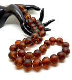 Tesbih gebedsketting Baltic Amber kralen ø16mm in cognac, Verzamelen