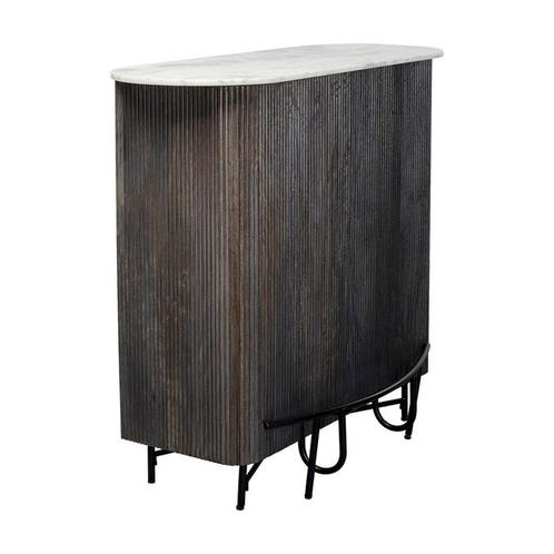 *WOONWINKEL* Kare Design Glenn Barmeubel Ribbels Met Wit Mar, Huis en Inrichting, Tafelonderdelen, Nieuw, Verzenden