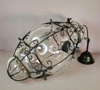 Gekooide hanglamp - Grote mondgeblazen kroonluchter - glas,