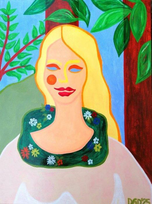 AME DGD - FLORA, Antiek en Kunst, Kunst | Schilderijen | Modern