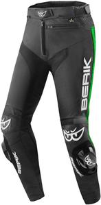 Berik Track Zwart Groen Leren Motorbroek, Nieuw met kaartje, Broek | leer, Berik, Heren