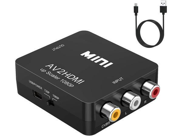 Veiling - RCA naar HDMI converter - analoog naar digitaal, Audio, Tv en Foto, Converters