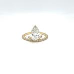 Ring - 14 karaat Geel goud - 4.02ct. tw. Diamant (Lab-grown), Sieraden, Tassen en Uiterlijk, Ringen, Nieuw