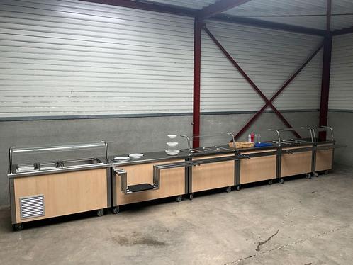 Emainox Uitgifte balie - warm en koud buffet, Zakelijke goederen, Horeca | Keukenapparatuur, Gebruikt, Transport en Opslag, Ophalen of Verzenden