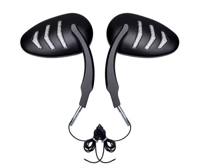 Clubstyle spiegelset met LED richtingaanwijzers zwart, Motoren, Onderdelen | Harley-Davidson, Nieuw, Verzenden