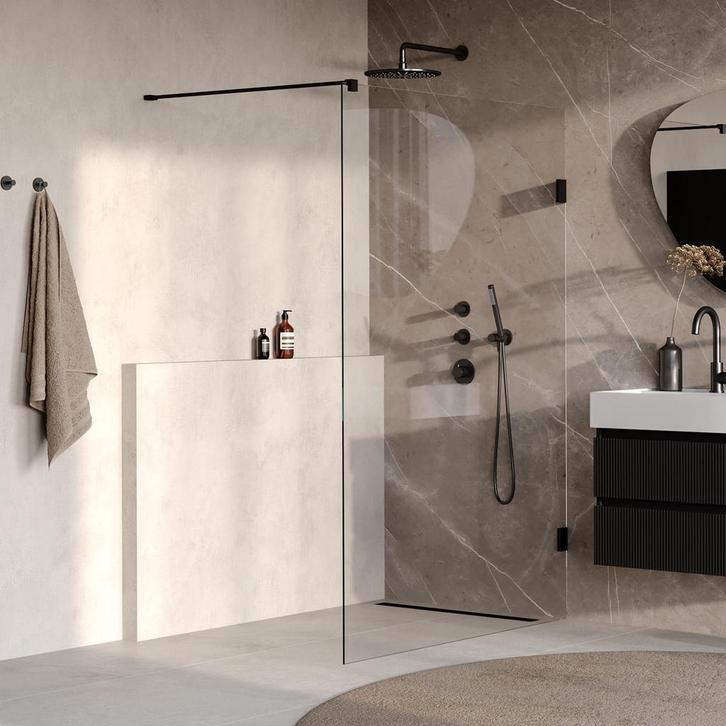 Brauer Void - Inloopdouche - Helder Glas - 130 x 200 cm -, Doe-het-zelf en Verbouw, Sanitair, Ophalen of Verzenden