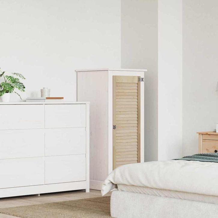 vidaXL Kastdeur Naturel 140.5 x 2.1 x 49.5 cm Massief, Huis en Inrichting, Kasten | Overige, Nieuw, Verzenden