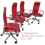 ICF - Scott  Frederick - Fauteuil (4) - Leder, Staal