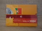 Portugal. Year Set (FDC) 2004 Kerst met zilveren penning, Postzegels en Munten, Munten | Europa | Euromunten