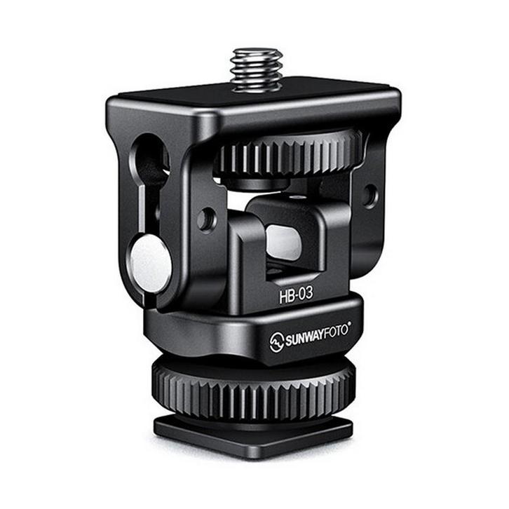 Sunwayfoto Hot Shoe Tilt Head HB-03, Audio, Tv en Foto, Fotocamera's Digitaal, Nieuw, Ophalen of Verzenden
