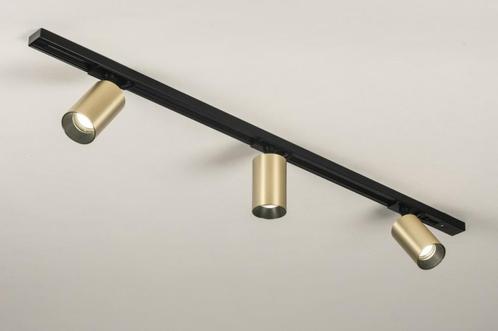 Rietveld Spots - Zwart, Goud - Metaal, Huis en Inrichting, Lampen | Hanglampen, Verzenden