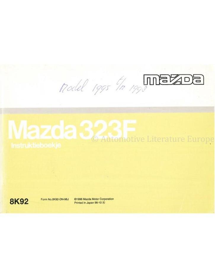 1996 MAZDA 323F INSTRUCTIEBOEKJE NEDERLANDS, Auto diversen, Handleidingen en Instructieboekjes