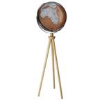 Staande Wereldbol SPUTNIK Bruin 43cm, Nieuw
