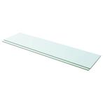 vidaXL Schappen 2 st 100x25 cm glas transparant, Huis en Inrichting, Woonaccessoires | Wandplanken en Boekenplanken, Verzenden