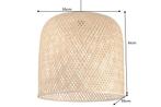 Hanglamp ORGANIC LIVING 55cm naturel bamboo - 40583, Huis en Inrichting, Lampen | Hanglampen, Ophalen of Verzenden, Nieuw