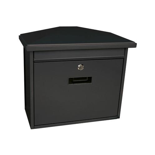 Basic Zamoran wandbrievenbus met krantenvak staal -, Tuin en Terras, Brievenbussen, Nieuw, Verzenden