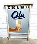 Creme Ola stoepbord - Reclamebord - Hout en papier, Antiek en Kunst