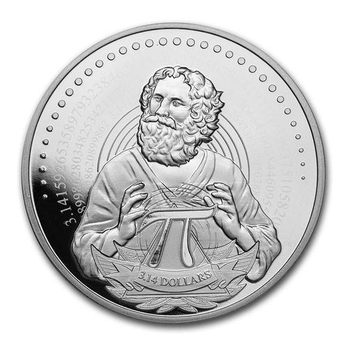 Solomon Islands - Number Pi 1 oz 2021 (5.000 oplage), Postzegels en Munten, Munten | Oceanië, Losse munt, Zilver, Verzenden