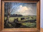 Arnout Colnot (1887-1983 - Uitzicht op Bergen en de koeien., Antiek en Kunst