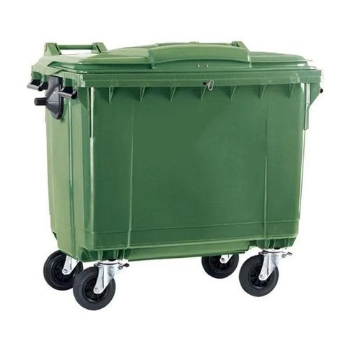 Afvalcontainer 660 liter groen met driekantslot, Huis en Inrichting, Woonaccessoires | Prullenbakken, Ophalen of Verzenden