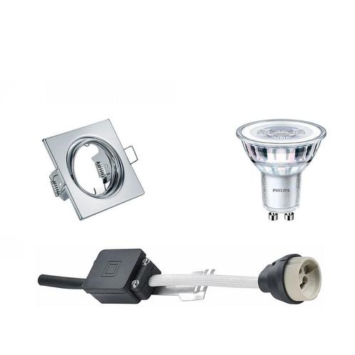 Voordeelset: LED Spot Set - GU10 Fitting - Inbouw Vierkant -, Huis en Inrichting, Lampen | Spots, Plafondspot of Wandspot, Nieuw