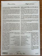 Tintin - 1 Feuillet Eerste dag - Gelimiteerde en genummerde, Boeken, Nieuw