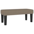 vidaXL Bankje 70x30x30 cm stof taupe, Verzenden, Nieuw, Stof, Minder dan 150 cm