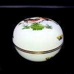 Herend - Large Round Jewellry Holder/Box - Rothschild Bird