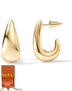 Lelu Oorringen Gouden Oorbellen Dames - Druppel Oorhangers -, Ophalen of Verzenden, Zo goed als nieuw