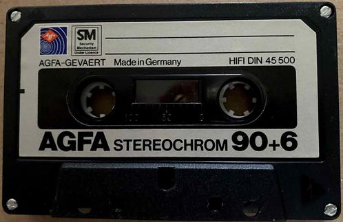 AGFA Stereochrom 90+6 gebruikte lege cassette band, Cd's en Dvd's, Cassettebandjes, Verzenden