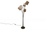 Design vloerlamp LEVELS 176cm wit beige bruin met 5 linnen, Nieuw, Ophalen of Verzenden