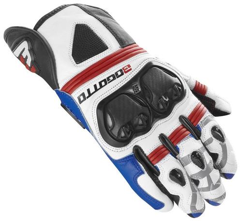 Bogotto Grand Champ Handschoenen Wit Rood Blauw, Motoren, Kleding | Motorkleding, Heren, Nieuw met kaartje, Handschoenen, Verzenden