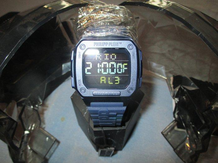 Philipp Plein - Hyper Shock Collection - BLEU - Brand New -, Sieraden, Tassen en Uiterlijk, Horloges | Heren