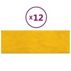 Wandpanelen - Gele Velvet Look - Retourdeal - DIY Decoratie, Ophalen of Verzenden, Nieuw