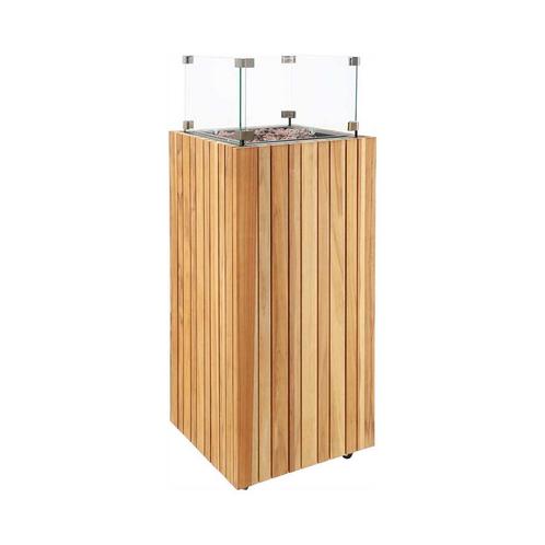 Cosi Fires Cosipillar square sfeerhaard - teak, Tuin en Terras, Terrasverwarmers, Verzenden