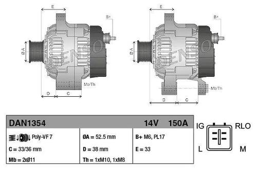 Dynamo / Alternator LEXUS GS (300), Auto-onderdelen, Motor en Toebehoren, Nieuw, Ophalen of Verzenden