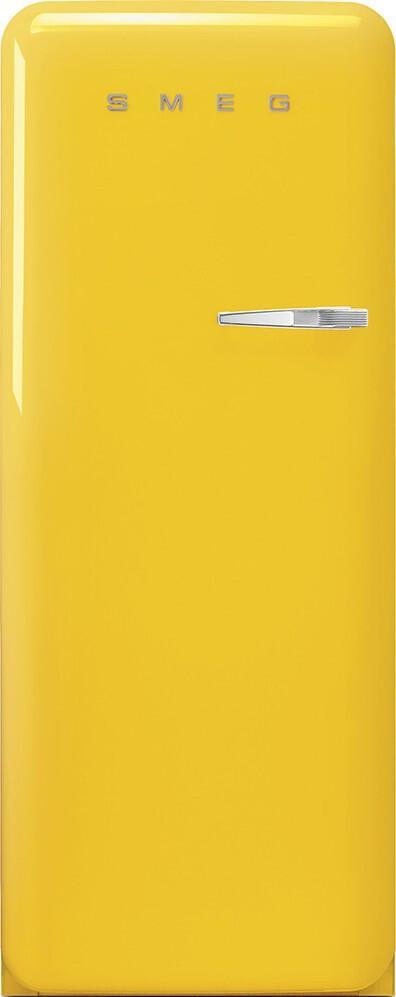 Smeg FAB28LYW5 koelkast geel - linksdraaiend, Witgoed en Apparatuur, Koelkasten en IJskasten, 150 tot 200 liter, Energieklasse A of zuiniger