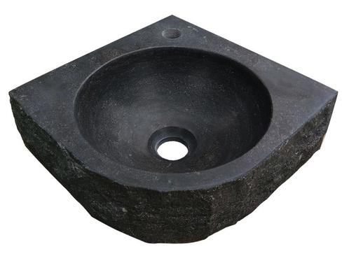 Hardstenen hamerslag hoekfontein 30x30x10, Doe-het-zelf en Verbouw, Sanitair, Nieuw, Verzenden
