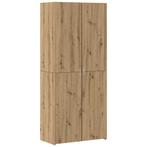 vidaXL buffetkast 2 pcs Artisan Eiken 80 x 42 x 185 cm, Minder dan 50 cm, Verzenden, Nieuw, Minder dan 100 cm